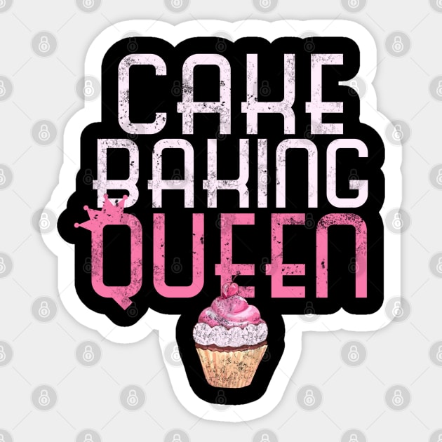 Cake Baking Queen Cupcake Bakers Sticker by Urbanprint